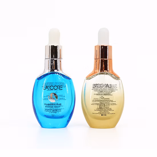  em estoque!  30ml garrafa de óleo essencial garrafa cosmética vidro essência loção conta-gotas