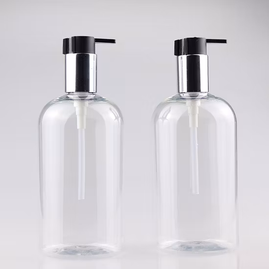 Atacado 100ml 300ml 500ml Boston Round Cosmetic Pet Shampoo Garrafa de plástico em estoque