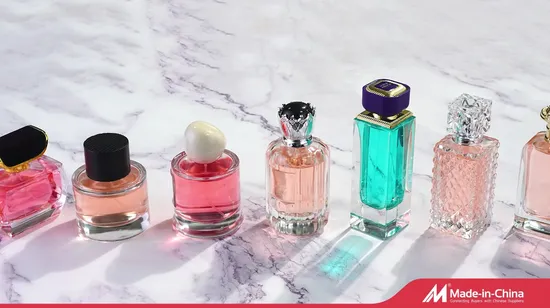 30ml 50ml spray personalizado recarregável luxo vazio quadrado frasco de perfume de vidro transparente frascos de óleo de perfume