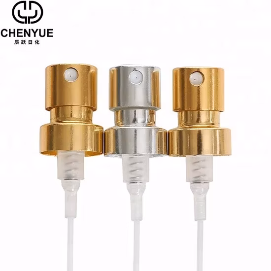 Bomba cosmética de alumínio do pulverizador da névoa fina do pulverizador da bomba do friso do atomizador do perfume