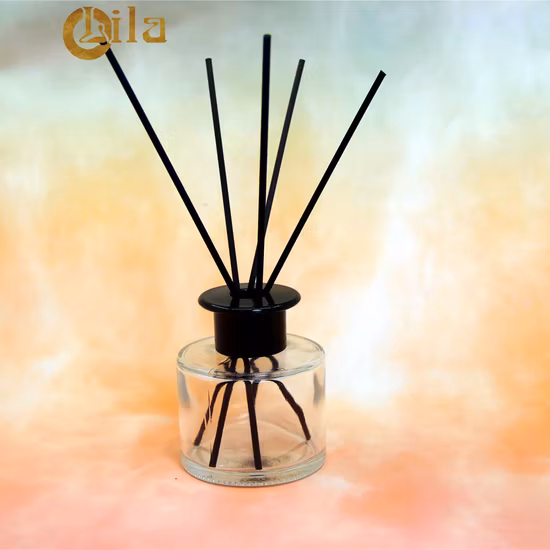 Venda quente de frascos de fragrância de 100ml Frasco difusor de perfume de vidro por atacado com tampa Reed